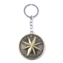 Load image into Gallery viewer, RJ Marvel Jewelry Thor Mjolnir Hammer Axe Keychains Avengers 4 Iron Man Keyring Loki  Thanos Sword Key chains
