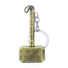 Load image into Gallery viewer, RJ Marvel Jewelry Thor Mjolnir Hammer Axe Keychains Avengers 4 Iron Man Keyring Loki  Thanos Sword Key chains