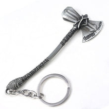 Load image into Gallery viewer, RJ Marvel Jewelry Thor Mjolnir Hammer Axe Keychains Avengers 4 Iron Man Keyring Loki  Thanos Sword Key chains