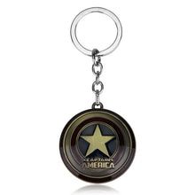 Load image into Gallery viewer, RJ Marvel Jewelry Thor Mjolnir Hammer Axe Keychains Avengers 4 Iron Man Keyring Loki  Thanos Sword Key chains