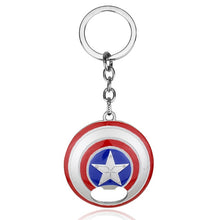 Load image into Gallery viewer, RJ Marvel Jewelry Thor Mjolnir Hammer Axe Keychains Avengers 4 Iron Man Keyring Loki  Thanos Sword Key chains