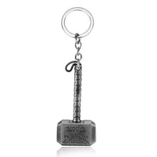 Load image into Gallery viewer, Marvel Comics The Avengers Keychain Captain America Iron Man Thor Hammer Metal Key Chains