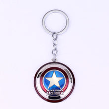 Load image into Gallery viewer, Marvel Comics The Avengers Keychain Captain America Iron Man Thor Hammer Metal Key Chains