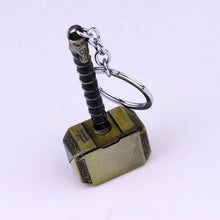Load image into Gallery viewer, Marvel Comics The Avengers Keychain Captain America Iron Man Thor Hammer Metal Key Chains