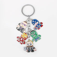Load image into Gallery viewer, Marvel Comics The Avengers Keychain Captain America Iron Man Thor Hammer Metal Key Chains