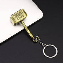 Load image into Gallery viewer, 2019 NEW Marvel Avengers Thor's Hammer Mjolnir Keychain Captain America Shield Hulk Batman Mask KeyChain