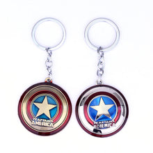 Load image into Gallery viewer, Marvel Avengers Super Hero Captain America Key Rings Keychains