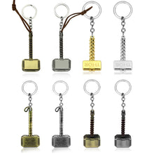 Load image into Gallery viewer, Marvel Movie Thor  Keychain Fashion Avengers Thor Weapon Metal Keyrings Key Chain