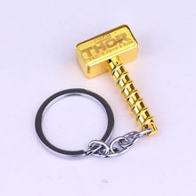 Load image into Gallery viewer, Marvel Movie Thor  Keychain Fashion Avengers Thor Weapon Metal Keyrings Key Chain