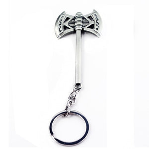 Marvel Thor Axe Hammer Keychain Avengers Endgame Thor Enamel Weapon