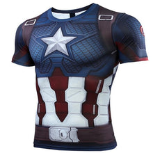 Load image into Gallery viewer, Marvel The Avengers 4 Endgame Captain America t shirt ron Man tshirt 3d print End Game compression shirt Sweatshirt gym clothing