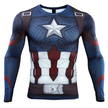 Load image into Gallery viewer, Marvel The Avengers 4 Endgame Captain America t shirt ron Man tshirt 3d print End Game compression shirt Sweatshirt gym clothing