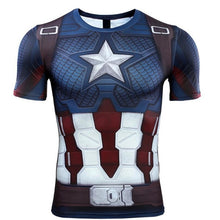 Load image into Gallery viewer, Marvel The Avengers 4 Endgame Captain America t shirt ron Man tshirt 3d print End Game compression shirt Sweatshirt gym clothing