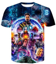Load image into Gallery viewer, New arrive popular movie Avengers 4 Endgam marvel t shirt 3D print fashion short sleeve tshirt streetwear casual summer tops