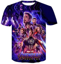 Load image into Gallery viewer, New arrive popular movie Avengers 4 Endgam marvel t shirt 3D print fashion short sleeve tshirt streetwear casual summer tops